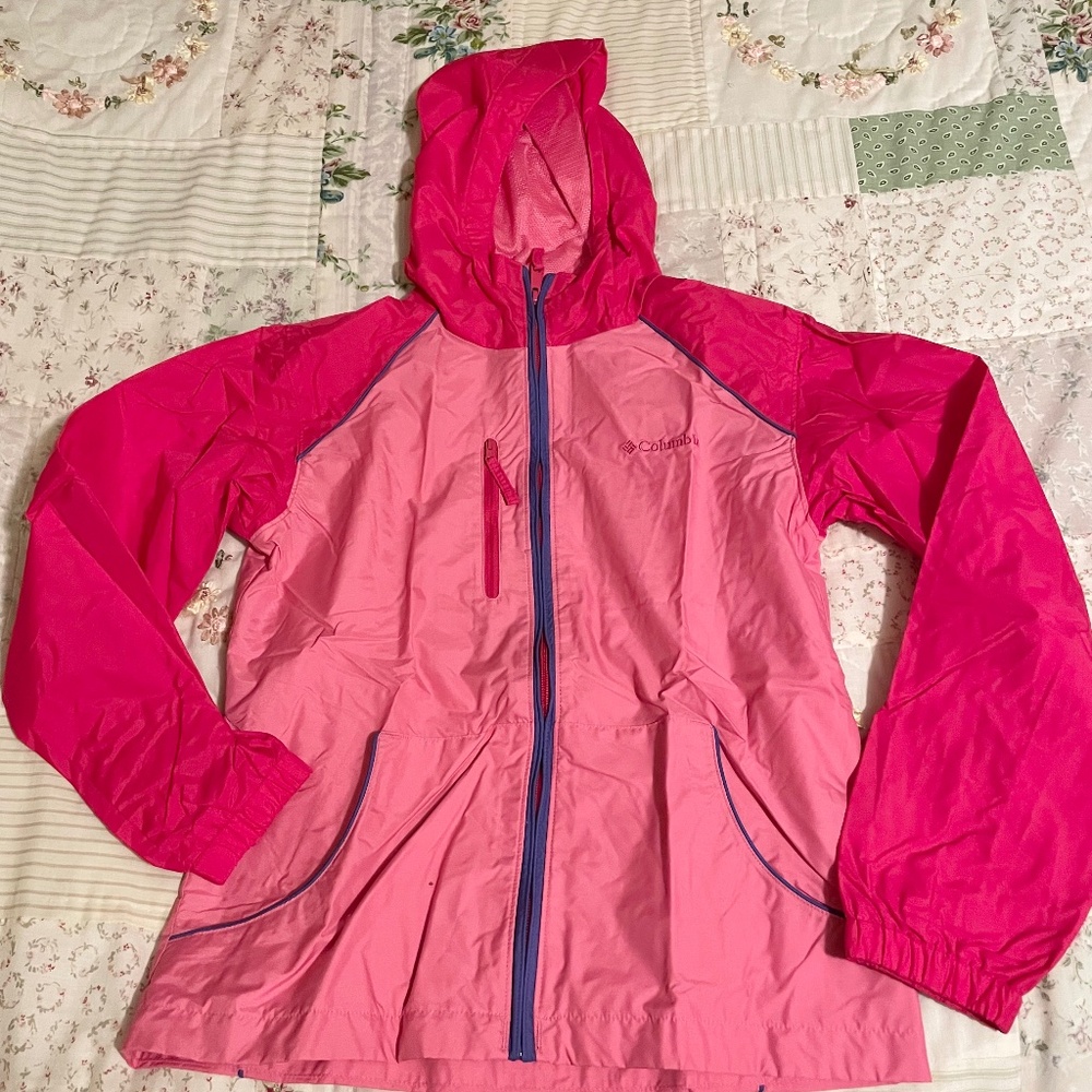 Columbia Girls Rain Jacket Large 14/16